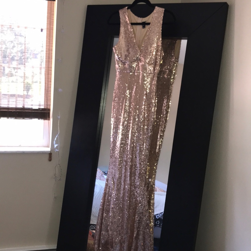 Formal rose gold dress
